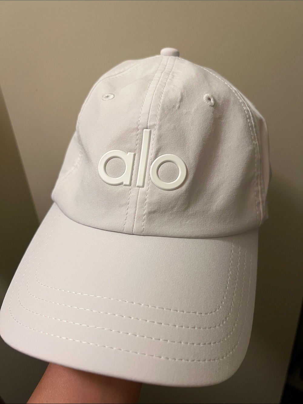 ALO Yoga White Logo Baseball Cap